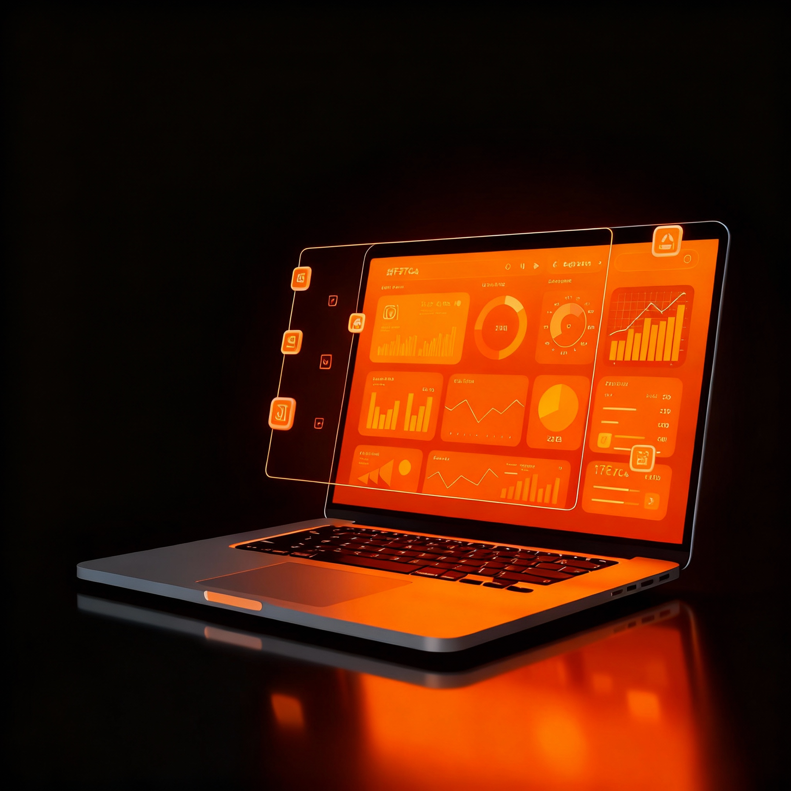 Dashboard illustration for Website Maintenance Services