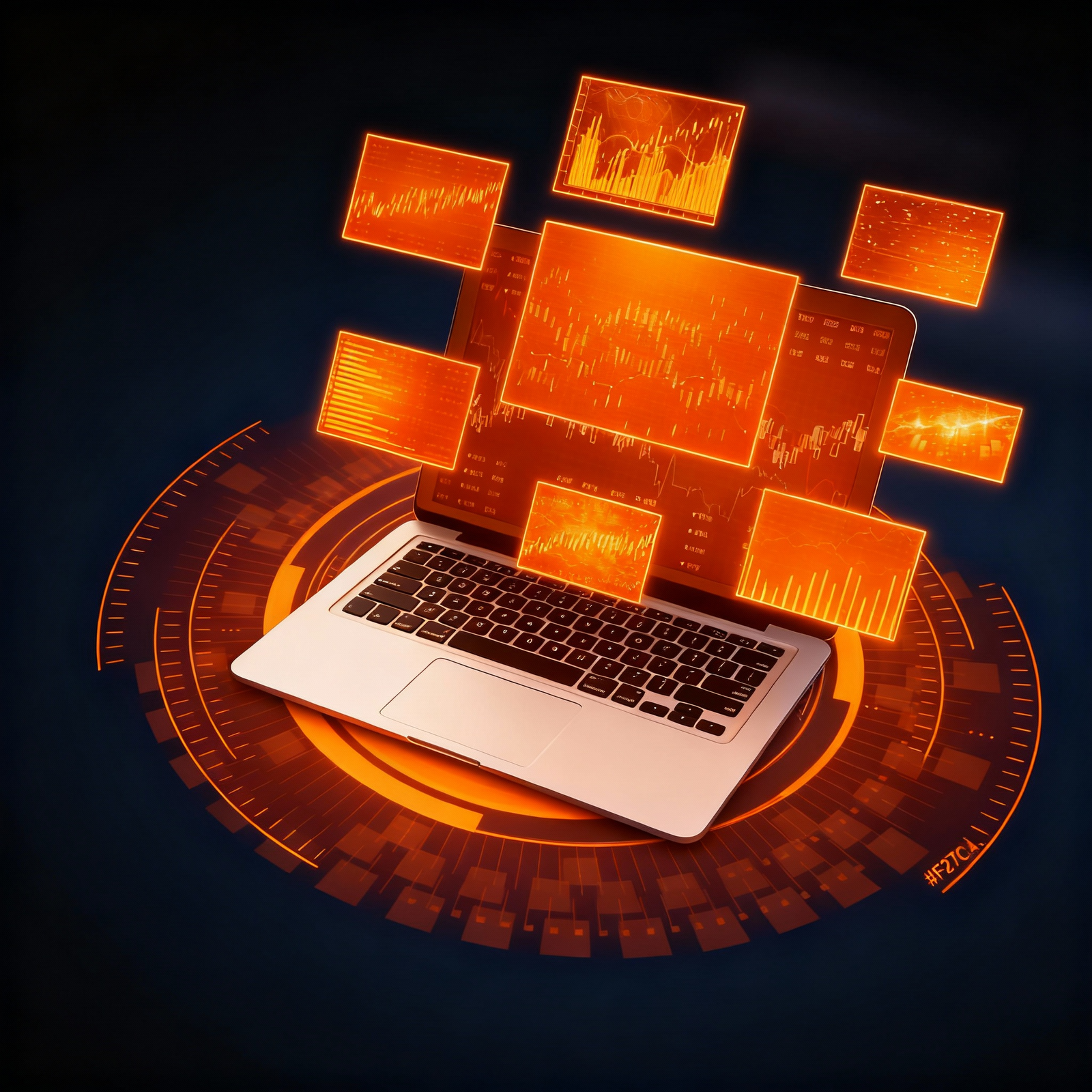 Laptop with analytics dashboard representing modern Web Design Services